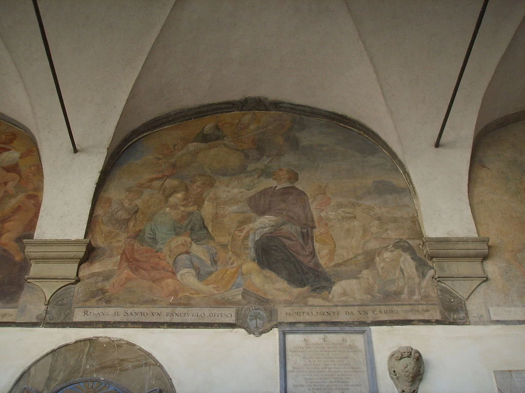 Lunetta 6 - chiostro, chiesa di Santo Spirito, Firenze